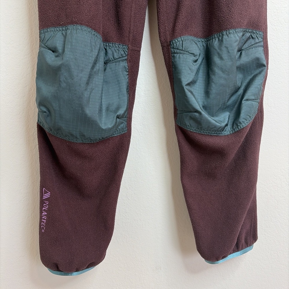 Nike ACG Polartec Wolf Tree Youth XL Pants Maroon Teal Outdoor Knee Patch - Picture 4 of 14